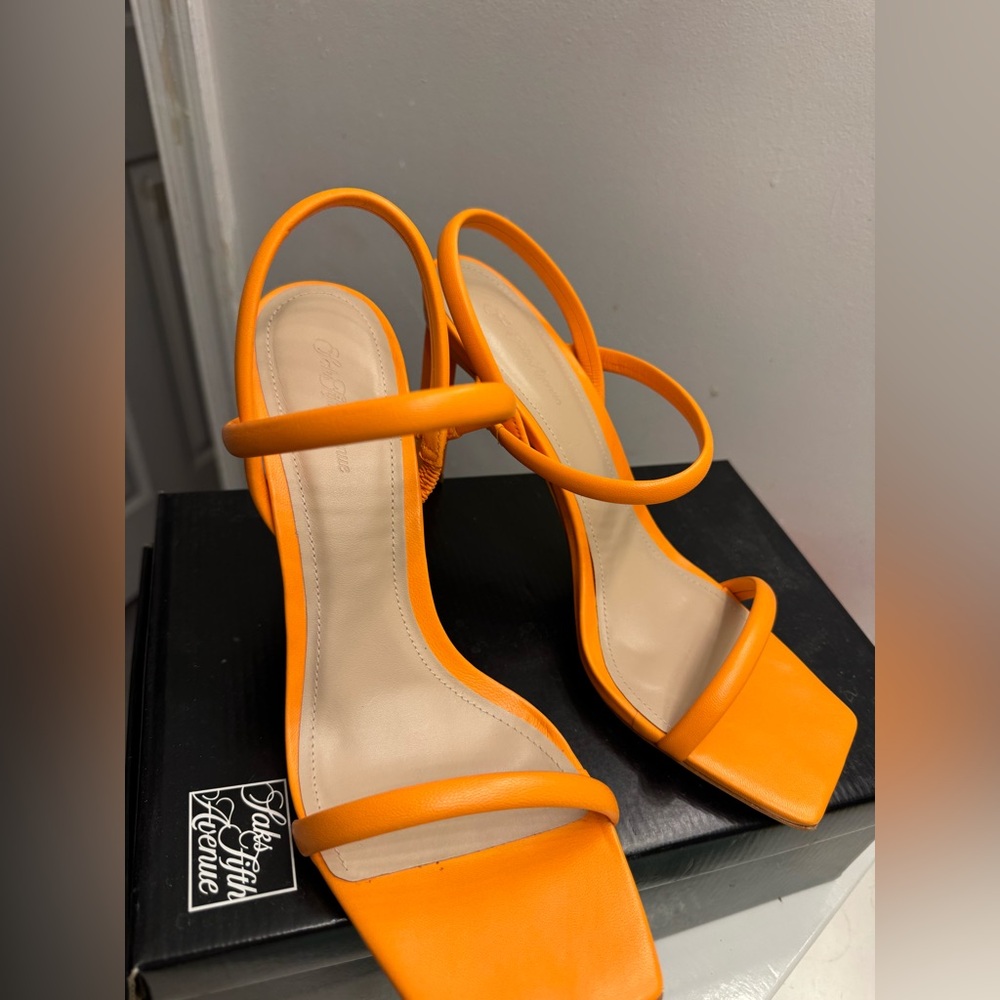 Saks Orange Strappy Women's Sandals